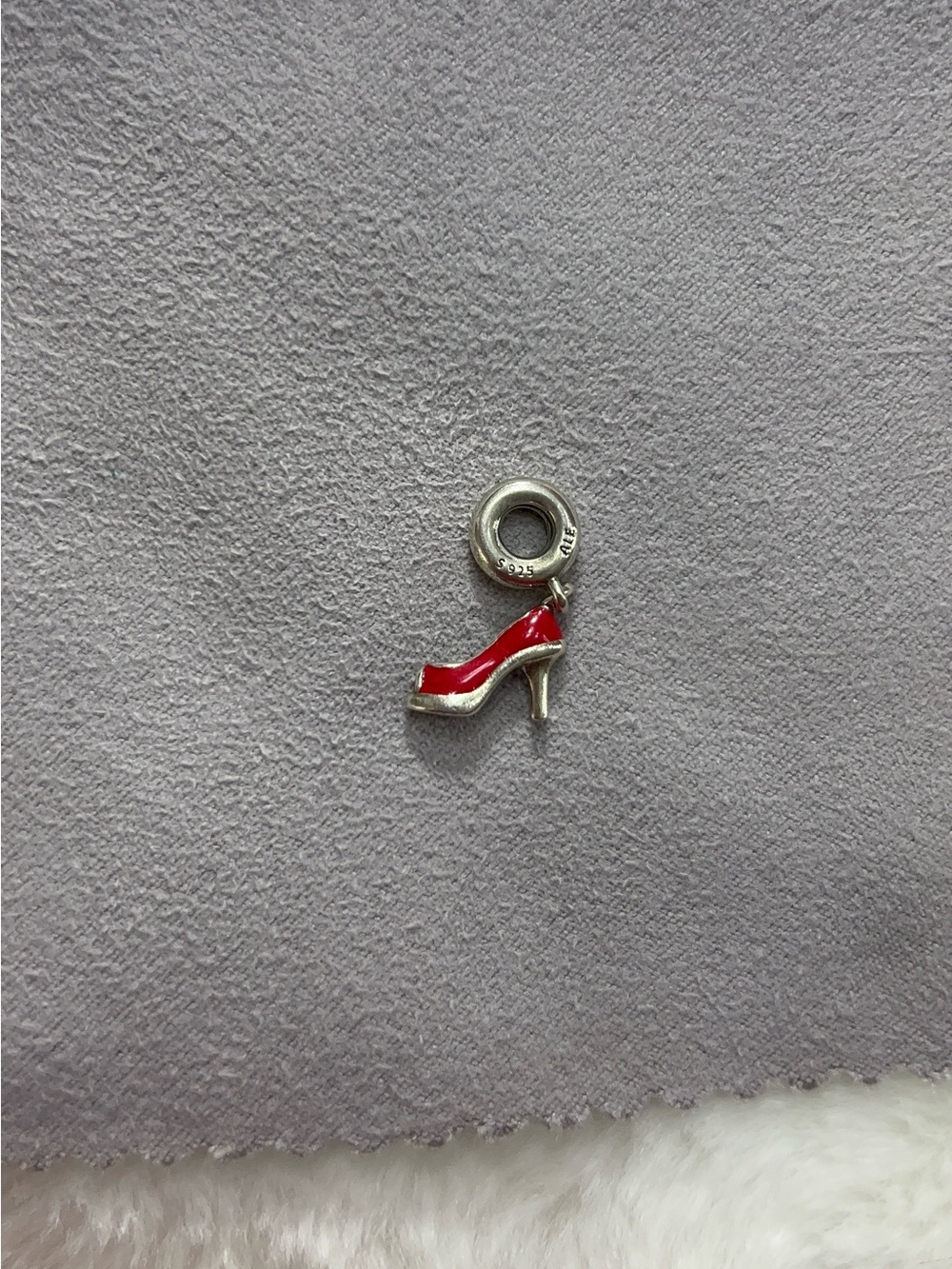 Pandora Red Enamel High Heel Shoe Charm